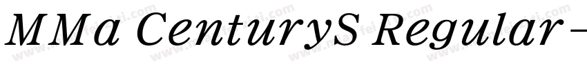 MMa CenturyS Regular字体转换